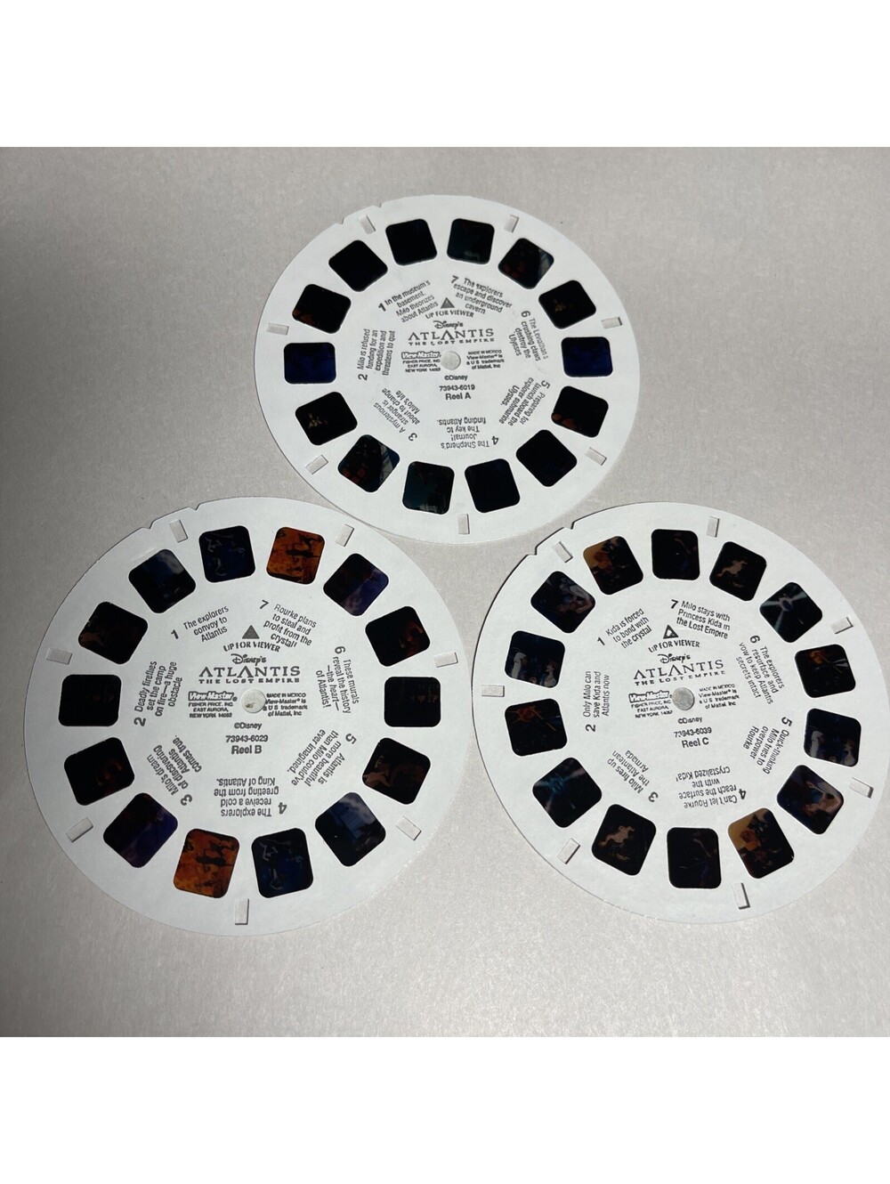 View Master Disney’s Atlantis The Lost Empire Set Of Three Reels 73943